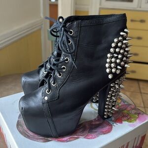 Jeffrey Campbell Spiked Lita Ankle Boots